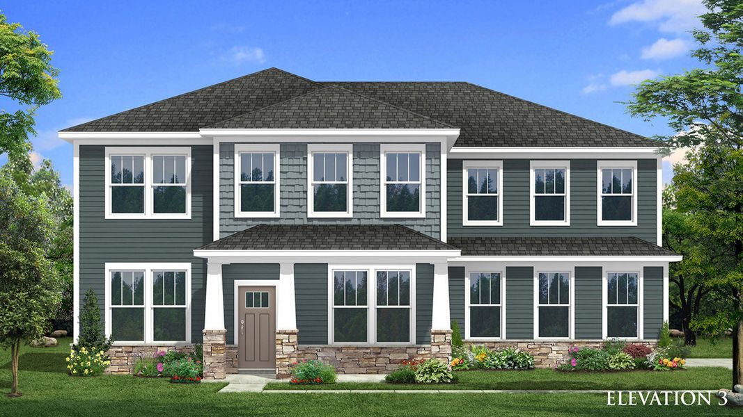 The Townsend at Michaux Gardens - Elevation 3 The Townsend at Michaux Gardens - Elevation 3