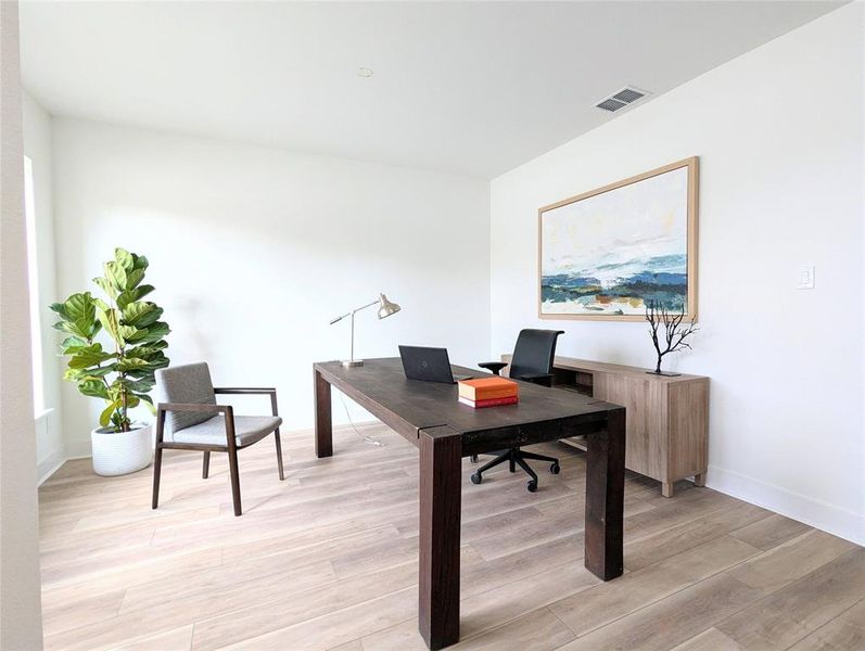 Furnished interior view inside a new home in , Dallas (Image 5).