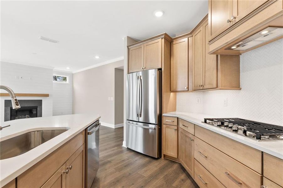 Furnished interior view inside a new home in The Courtyards at Bailey Farms, Dacula (Image 7).