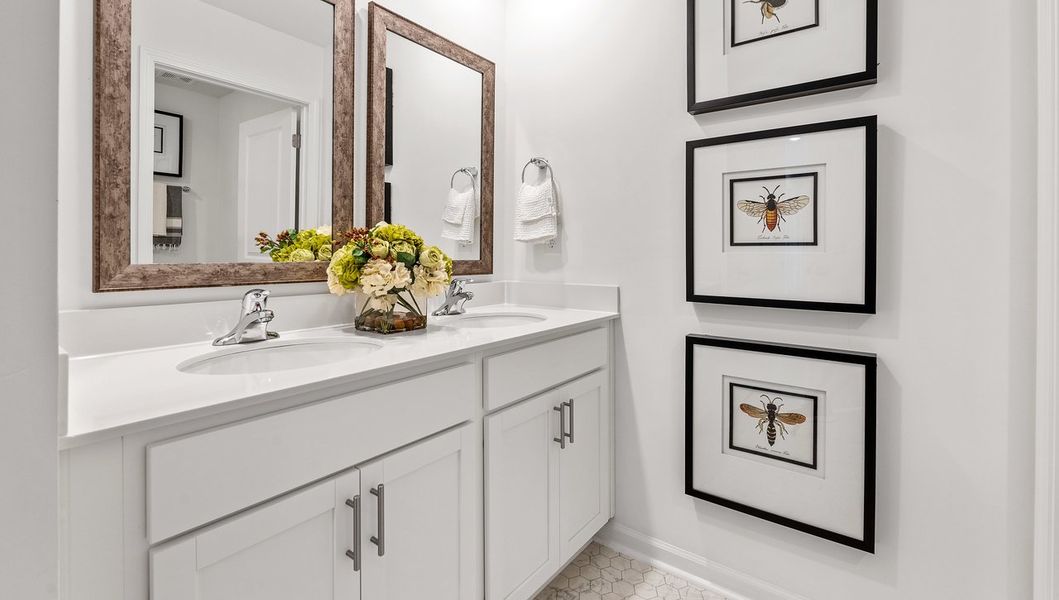 Representative furnished interior of a home built from the HAYDEN by D.R. Horton in Benjamin's Grove, Woodruff (Image 29).