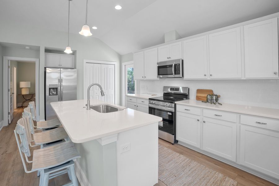 Representative furnished interior of a home built from the Shoreline by Bill Clark Homes in Osprey Landing, Southport (Image 10).