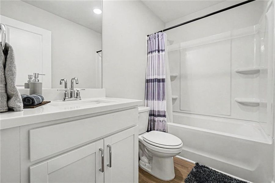 Furnished interior view inside a new home in Gates at Hamilton Grove, Marietta (Image 21).
