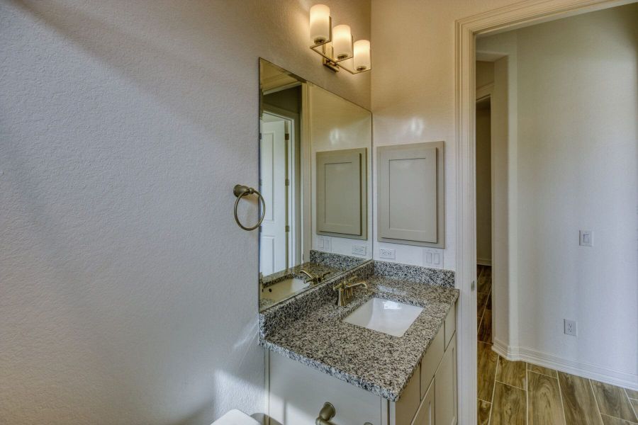Furnished interior view inside a new home in El Sonido at Campanas, San Antonio (Image 16).