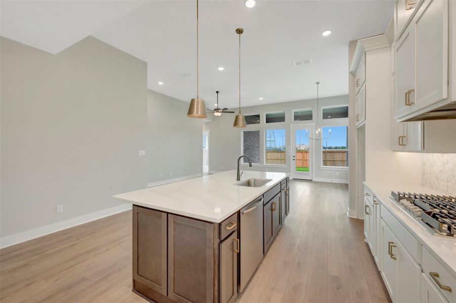 Furnished interior view inside a new home in Elyson - Reserve Collection, Katy (Image 13).