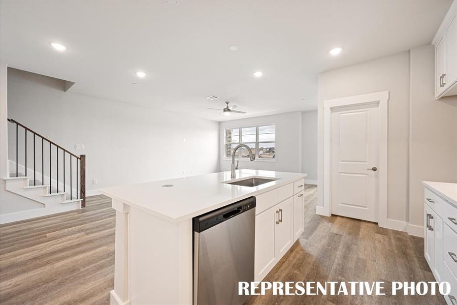 The chef in the family will never be left out of the party in this wonderful open concept floor plan! REPRESENTATIVE PHOTO The chef in the family will never be left out of the party in this wonderful open concept floor plan! REPRESENTATIVE PHOTO