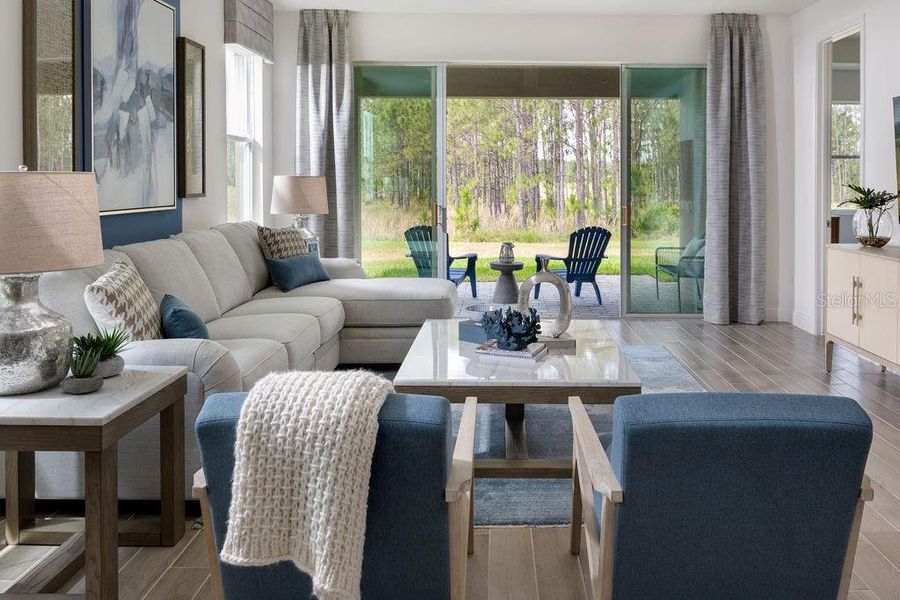 Furnished interior view inside a new home in Tamarack at Two Rivers, Zephyrhills (Image 4). Furnished interior view inside a new home in Tamarack at Two Rivers, Zephyrhills (Image 4).