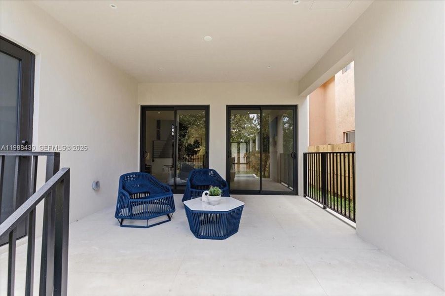Exterior details and patio area of a home in , Miami (Image 32). Exterior details and patio area of a home in , Miami (Image 32).