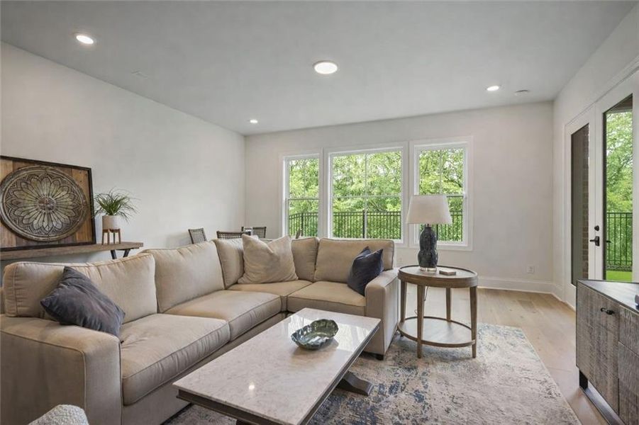 Furnished interior view inside a new home in Waterside Single Family, Peachtree Corners (Image 44).