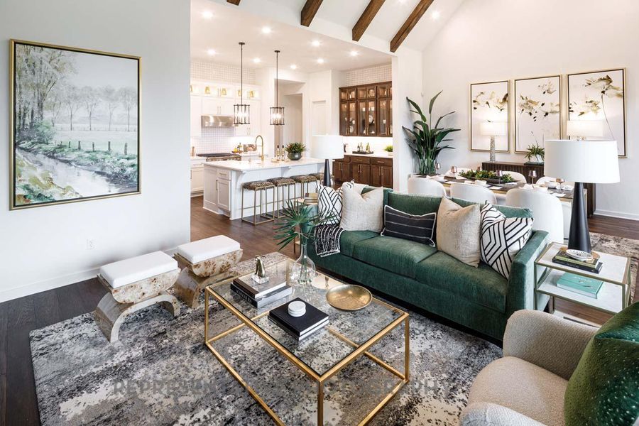 Furnished interior view inside a new home in Broken Oak, Georgetown (Image 26). Furnished interior view inside a new home in Broken Oak, Georgetown (Image 26).