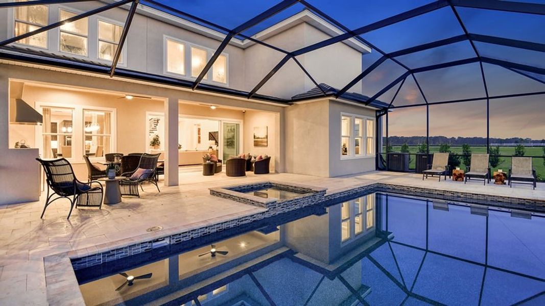 Image 8 representing the Acadia by Taylor Morrison in River's Edge, Wesley Chapel, FL.