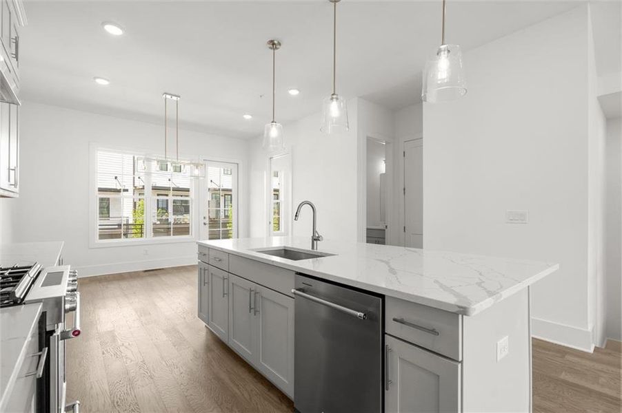 Furnished interior view inside a new home in The Gathering – Alpharetta, Alpharetta (Image 13).