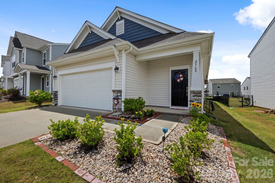 Front exterior of a new home in Legacy Ridge, Catawba, NC, highlighting curb appeal (Image 20).