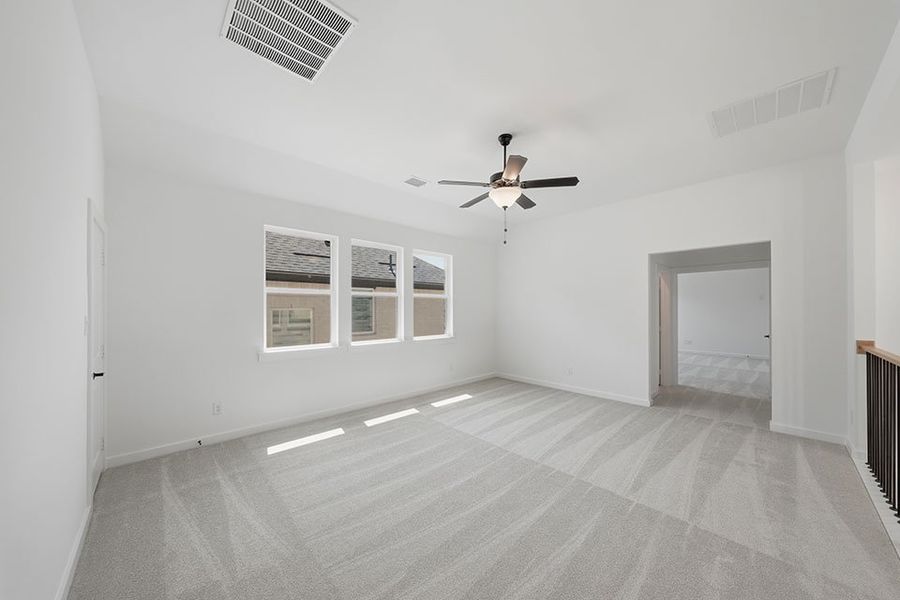 Spacious, unfurnished interior of a new home in Light Farms Brenham - 40' Lots, Celina (Image 32).