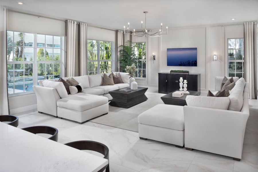 Representative furnished interior of a home built from the Gerbera by Mattamy Homes in Newfield, Palm City (Image 11).