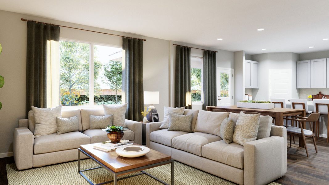 Representative furnished interior of a home built from the The Sienna - April Sound by Legend Homes in Lake Conroe Area Homes, Montgomery (Image 6).