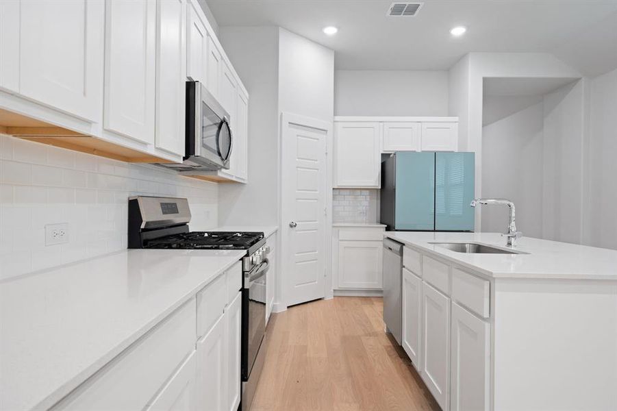 Furnished interior view inside a new home in , Princeton (Image 8).