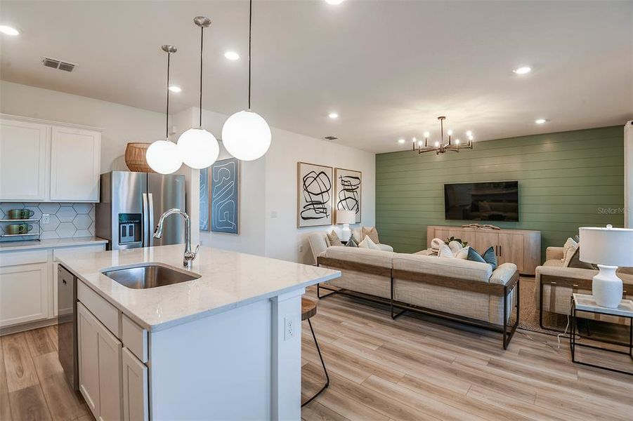 Furnished interior view inside a new home in Del Webb Sunchase, Parrish (Image 7).