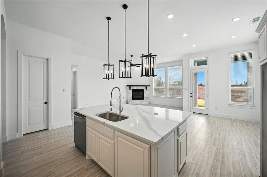 Furnished interior view inside a new home in Wellington: 50ft. lots, Haslet (Image 8).