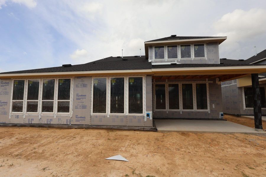 In-progress construction of a new home in Dunham Pointe, Cypress, TX (Image 9).