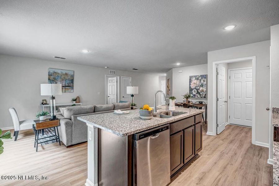 Furnished interior view inside a new home in , Jacksonville (Image 28). Furnished interior view inside a new home in , Jacksonville (Image 28).