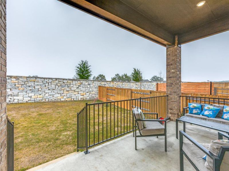 The easygoing patio is made for morning coffee, relaxed evenings, and weekends that naturally spill outdoors.