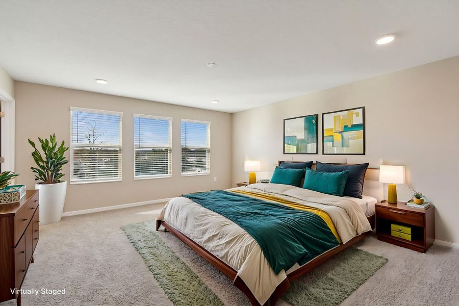Owner's Bedroom - Virtually Staged