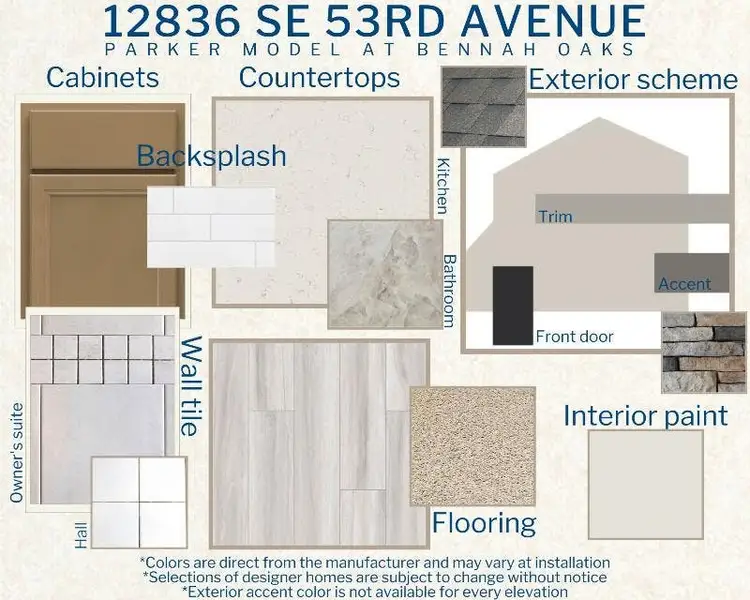 Parker - Colors for This Home Parker - Colors for This Home