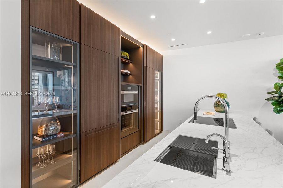 Furnished interior view inside a new home in , Miami (Image 10).