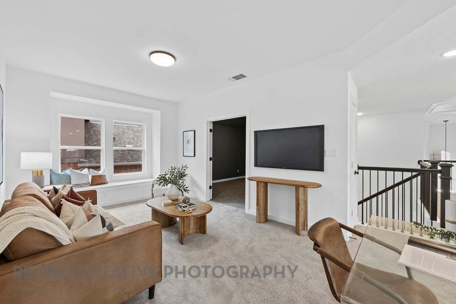 Furnished interior view inside a new home in Parkside On The River: 50ft. lots, Georgetown (Image 31).