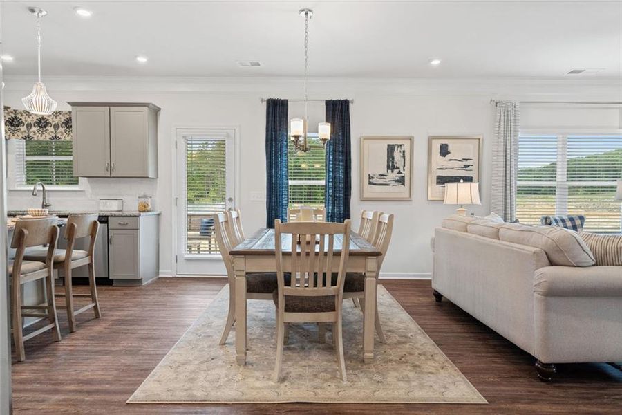 Furnished interior view inside a new home in Sycamore Crest, Calhoun (Image 7).