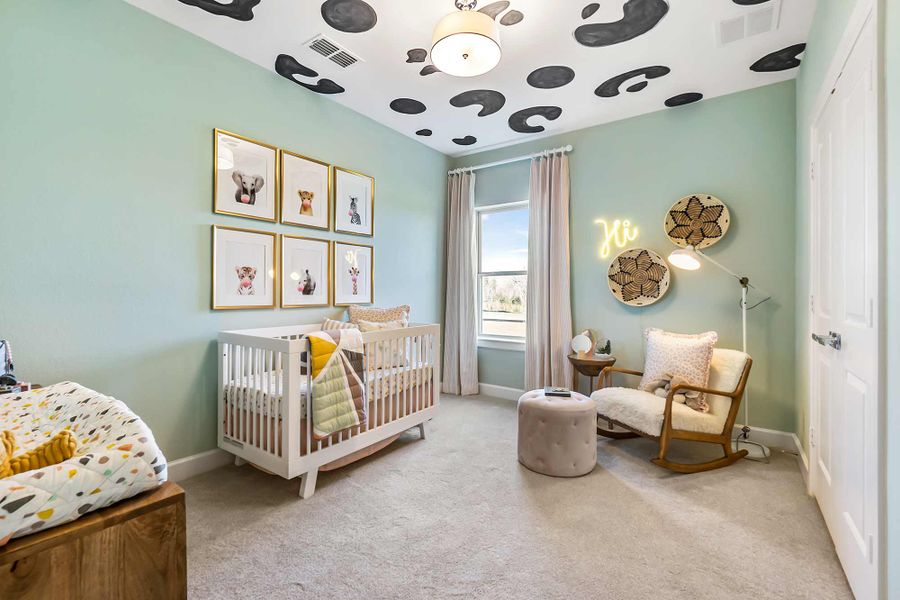 Representative furnished interior of a home built from the The Hammerly by David Weekley Homes in Jubilee 35', Hockley (Image 3).