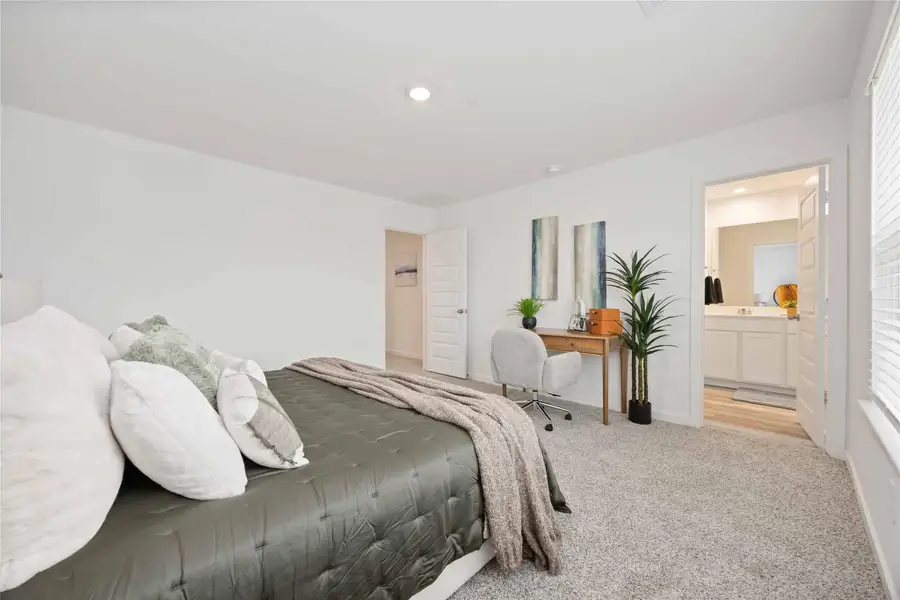 Furnished interior view inside a new home in Grand West, Houston (Image 15).