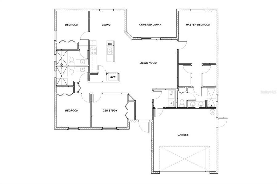 2D floor plan layout of this home in , Lehigh Acres, FL (Image 5).