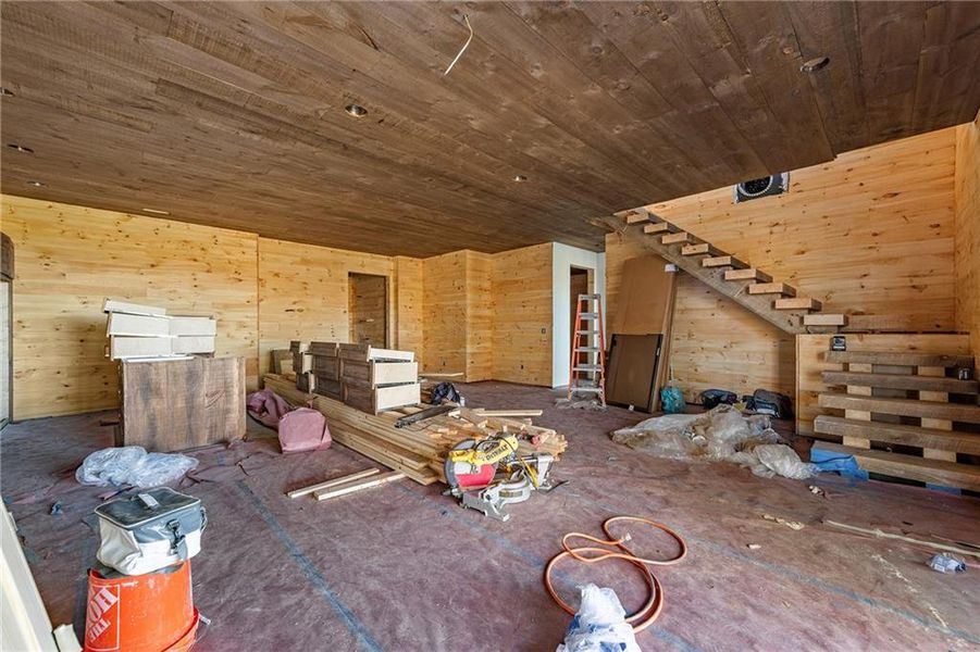 In-progress construction of a new home in , Blue Ridge, GA (Image 23).