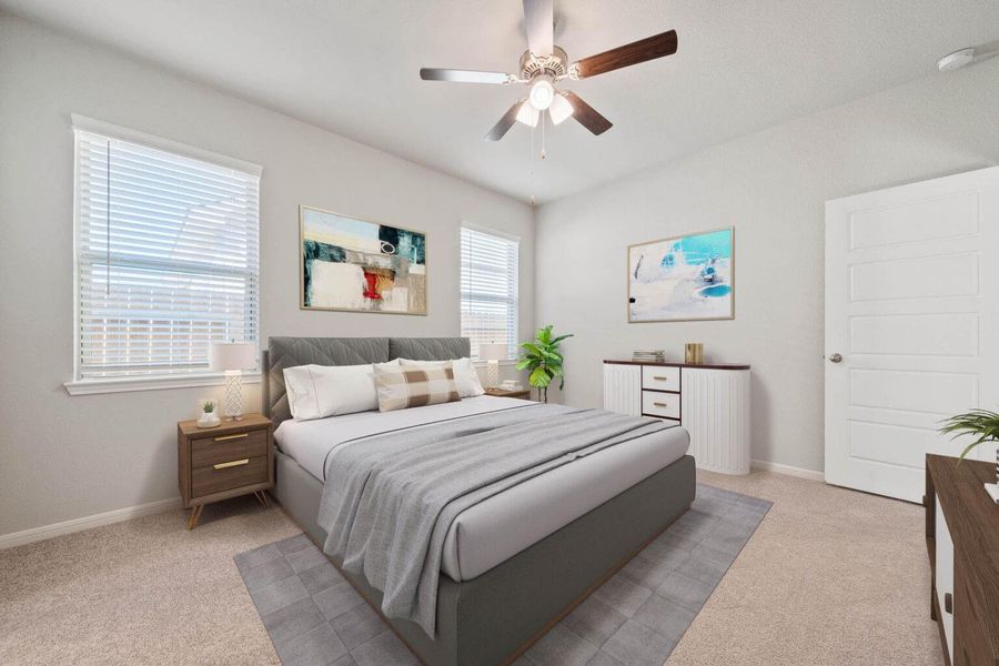 Furnished interior view inside a new home in , Huffman (Image 7).