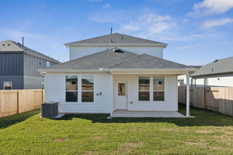 Exterior details and patio area of a home in Montgomery Bend, Montgomery (Image 3).