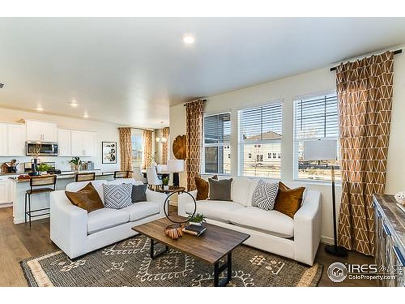 Furnished interior view inside a new home in Prairie Song, Windsor (Image 6). Furnished interior view inside a new home in Prairie Song, Windsor (Image 6).