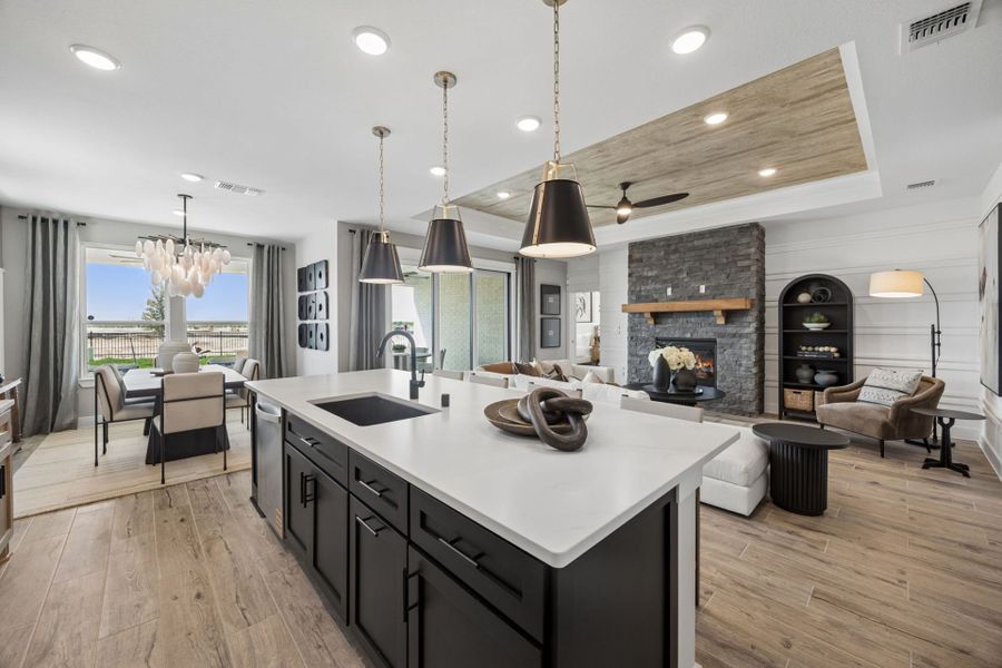 Representative furnished interior of a home built from the Prestige by Del Webb in Del Webb Bridgeland, Cypress (Image 11).