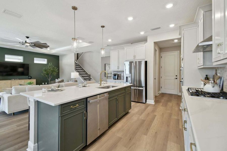 Furnished interior view inside a new home in Tamarack at Two Rivers, Zephyrhills (Image 12). Furnished interior view inside a new home in Tamarack at Two Rivers, Zephyrhills (Image 12).