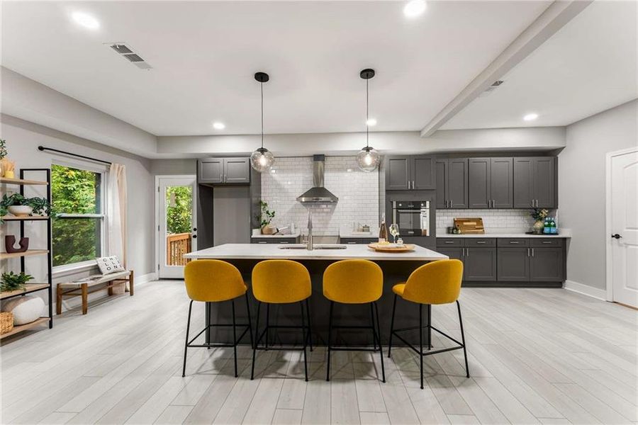 Furnished interior view inside a new home in , Atlanta (Image 7).