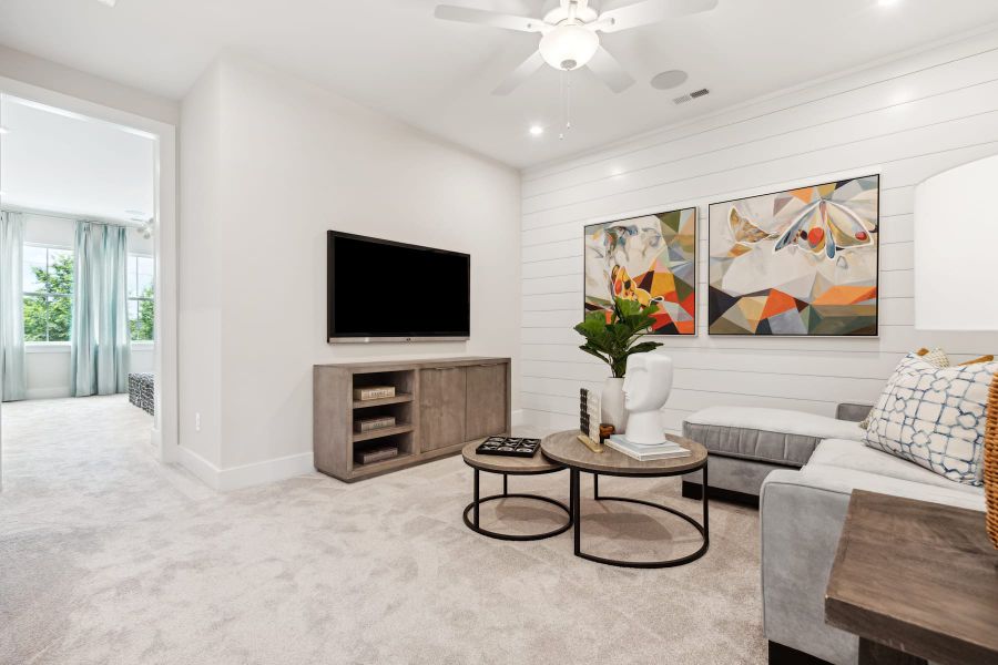Representative furnished interior of a home built from the Boyd by Tri Pointe Homes in Seven Oaks, Belmont (Image 30).