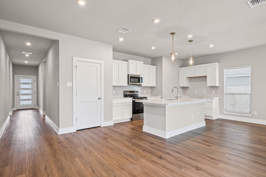 Furnished interior view inside a new home in Southern Pointe, College Station (Image 7).