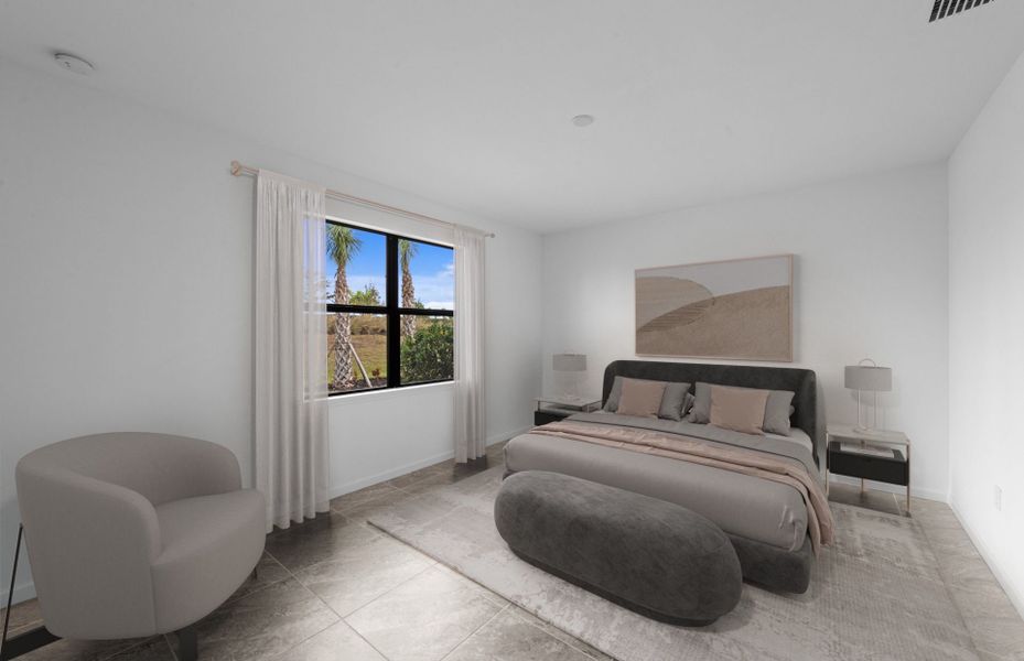 Furnished interior view inside a new home in Del Webb Naples, Ave Maria (Image 11).