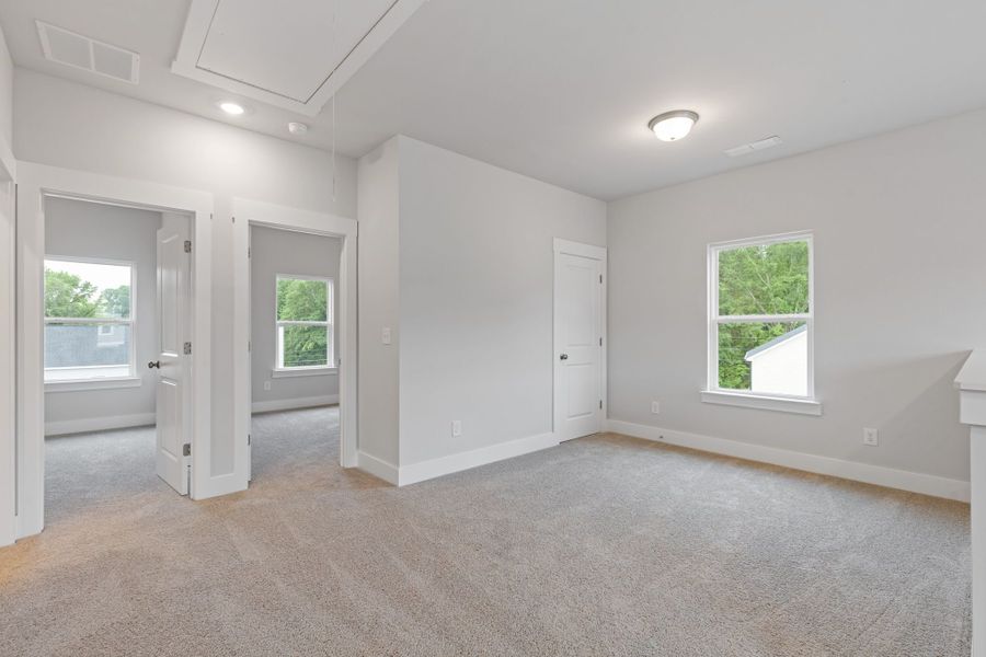 Representative unfurnished interior of a home built from the Canterbury by Crawford Creek Communities in Red Bird Manor, Jefferson (Image 48).