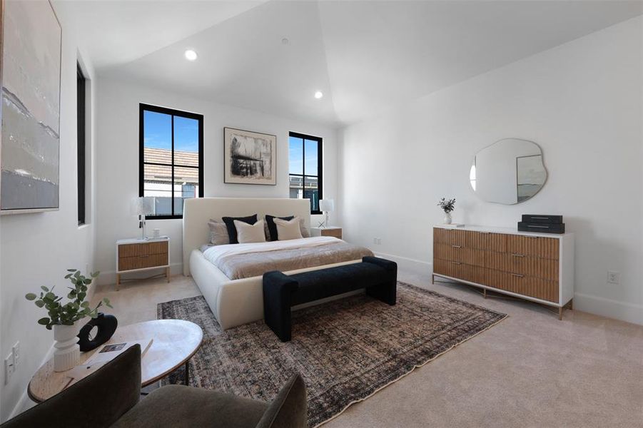 Furnished interior view inside a new home in The Corvalla, Frisco (Image 17). Furnished interior view inside a new home in The Corvalla, Frisco (Image 17).