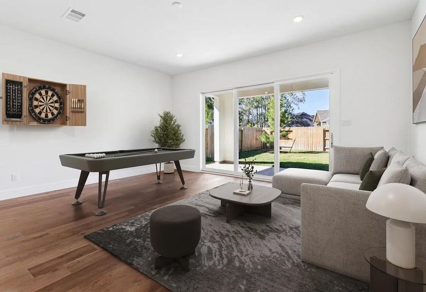 Furnished interior view inside a new home in , Montgomery (Image 3). Furnished interior view inside a new home in , Montgomery (Image 3).