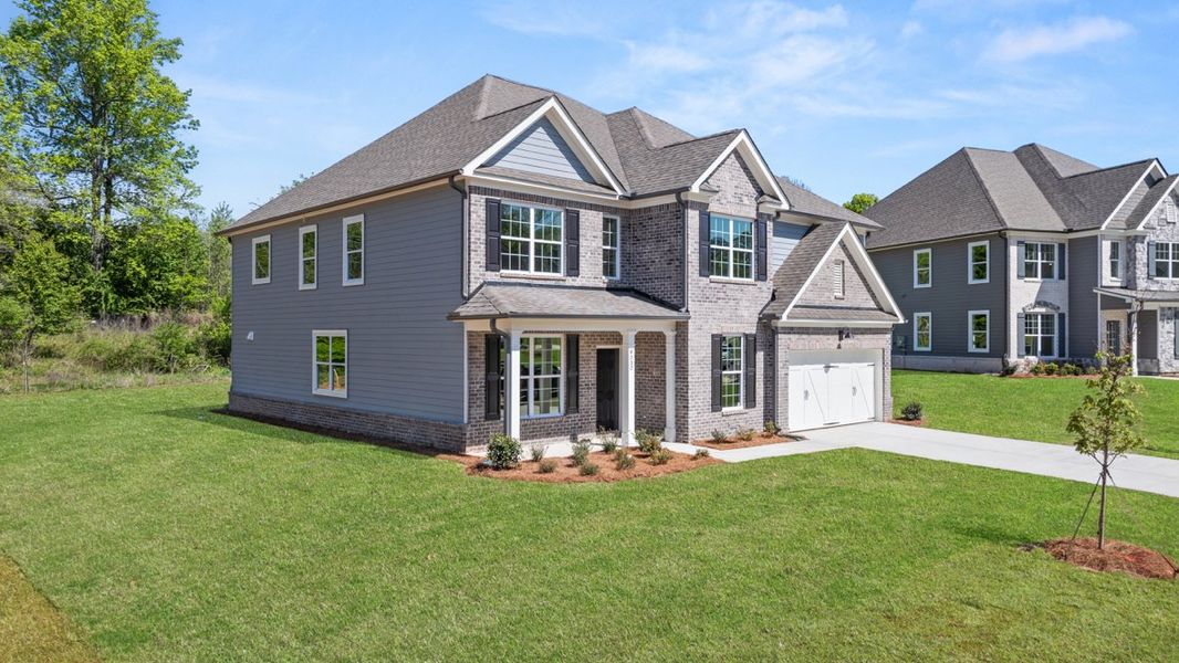 Representative exterior photo of a completed home built from the Grayson by D.R. Horton in Haven Abbey, Cumming, GA (Image 2).