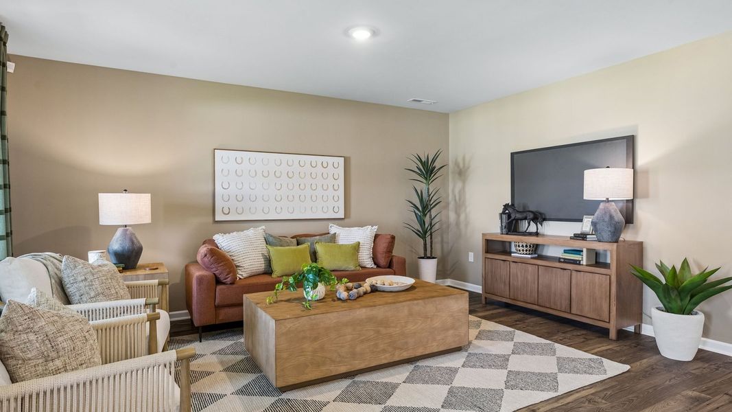 Representative furnished interior of a home built from the Aria by D.R. Horton in CDJ Farms, Portland (Image 7).