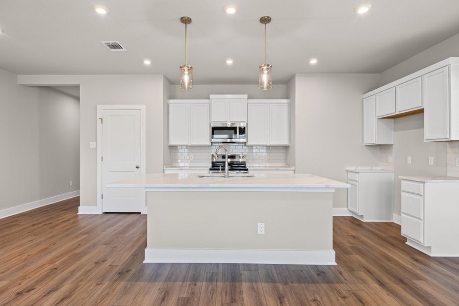 Furnished interior view inside a new home in Southern Pointe, College Station (Image 5).