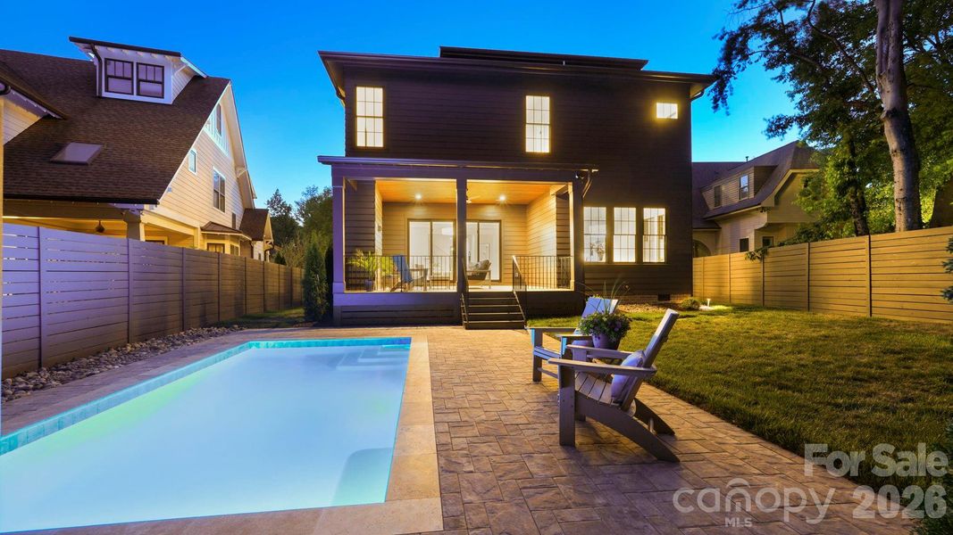 Exterior details and patio area of a home in , Charlotte (Image 26).